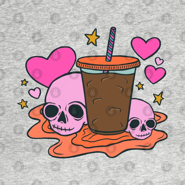 Skulls and Iced Coffee (2024) by cecececececelia